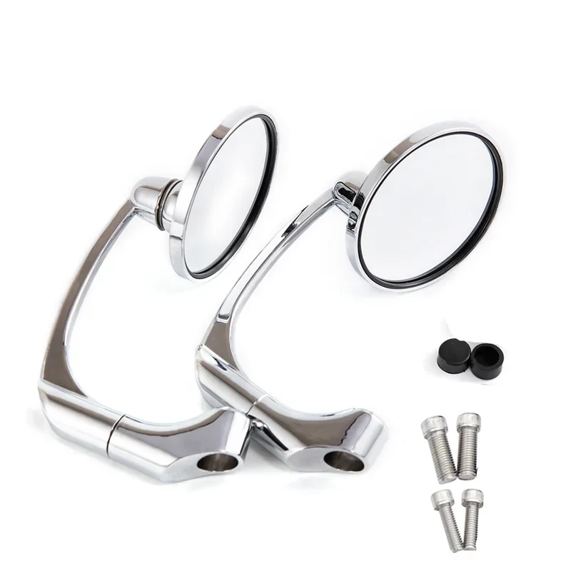 AliExpress POSSBAY 8MM/10MM Retro Rearview Mirror Universal Motorcycle Back Side Mirror Accessories Adjustable For Scooter Street Bike Black/Silver