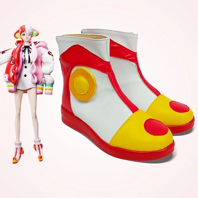 Anime UTA Cosplay Shoes Boot Halloween Party Costume Accessory One Piece Uta view 3