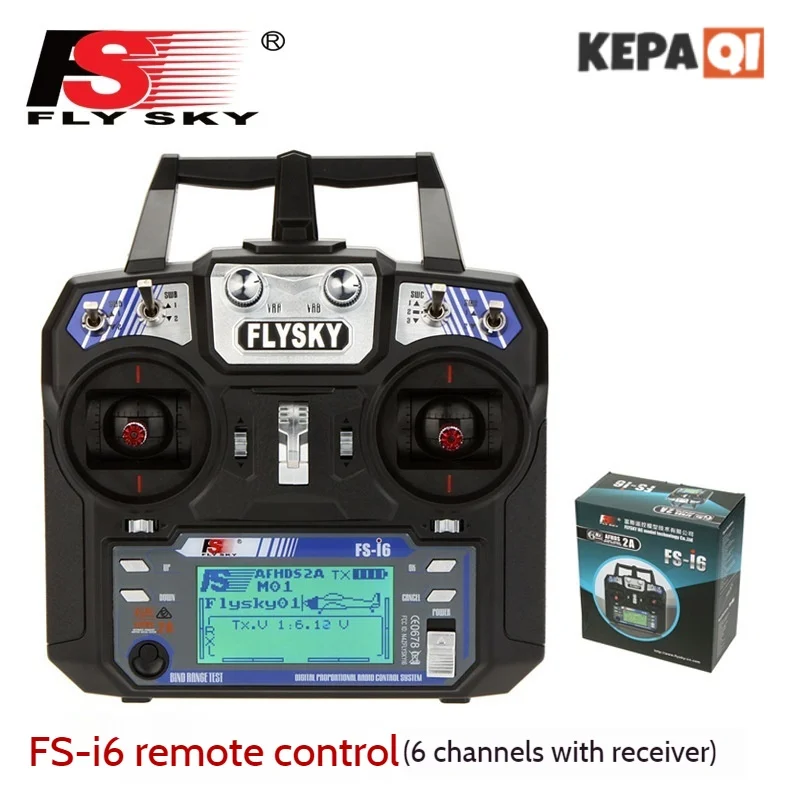 

Flysky Fs-I6 2.4g Aircraft Model Rc 6-Channel Remote Control Receiving Multi-Rotation/Fixed Wing Multi-Axis Helicopter