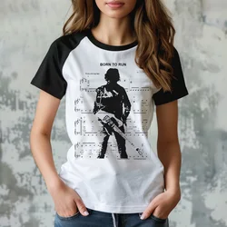 Bruce Springsteen Tee women graphic t shirt girl funny Japanese 2000s clothing
