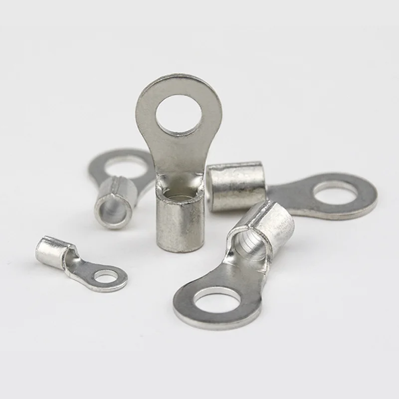 10/50/100Pcs Ring Terminal Connectors O-Ring Cable Ends Ring Terminals Lugs OT1.5-3 OT2.5-3 OT4-4 OT6-5 Crimp Cable Lugs Kit