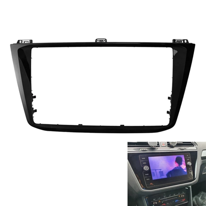 8 Inch Car Radio Decorative Frame Stereo Panel For Volkswagen Touareg MK2 2017-2020