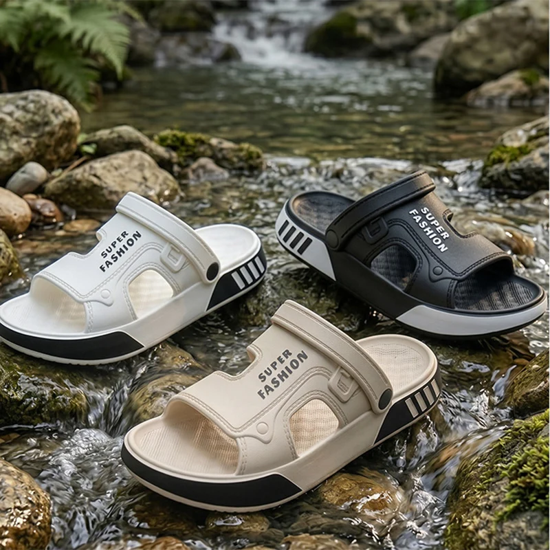 Men Summer Beach Eva Slipper Fashion Soft Soled Platform Sandals Slides Man Indoor Outdoor Comfortable Walking Water Slippers view 6