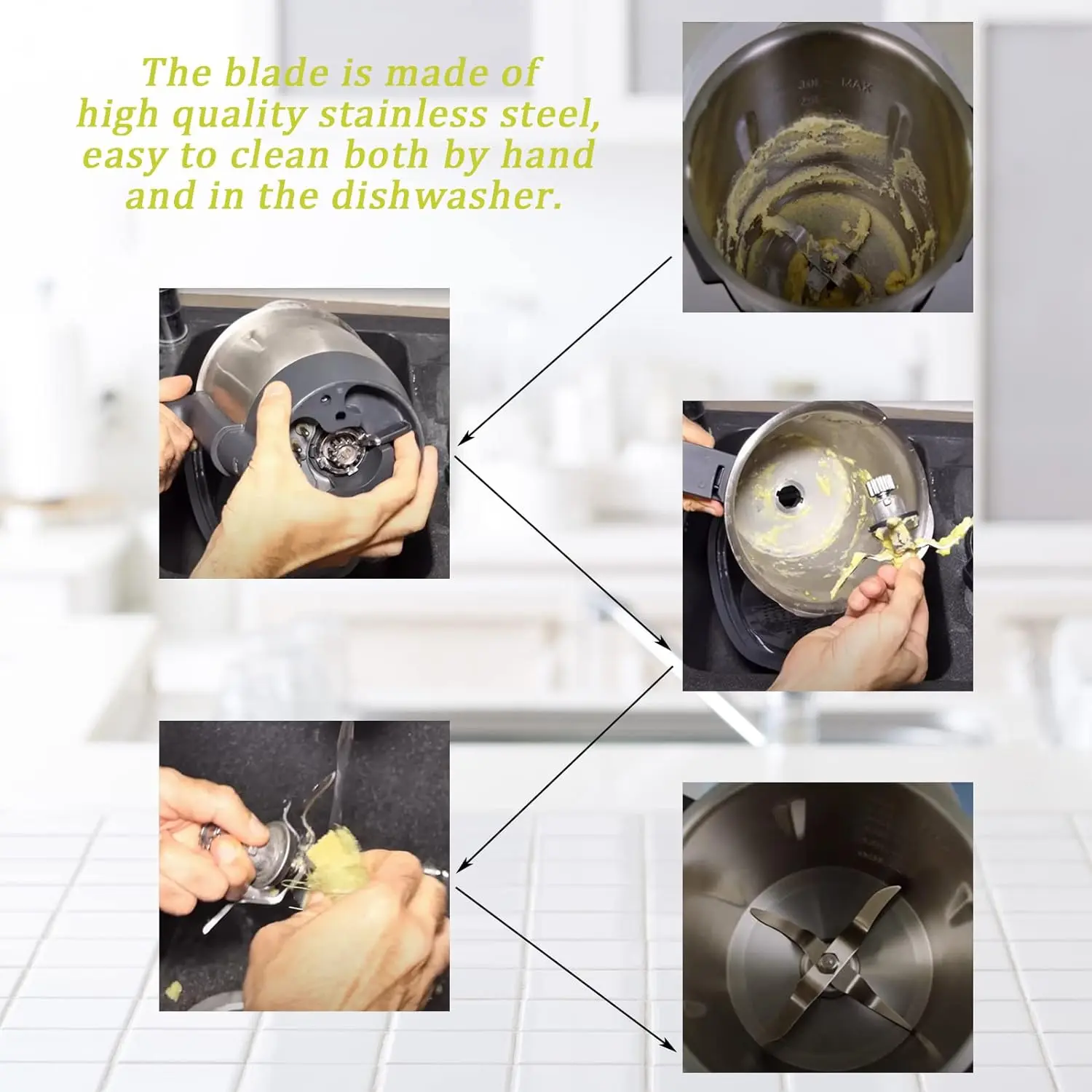 Stainless Steel Replacement Blender Blade Knife for Monsieur Cuisine Connect and Monsieur Cuisine Smart