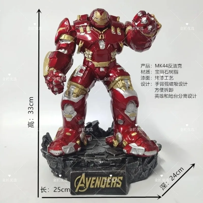 Cartoon Anime Iron Man Hulkbuster Avengers Marvel Spider-Man Deadpool Venom Resin Statue Hand Figure Model Ornament Wholesale