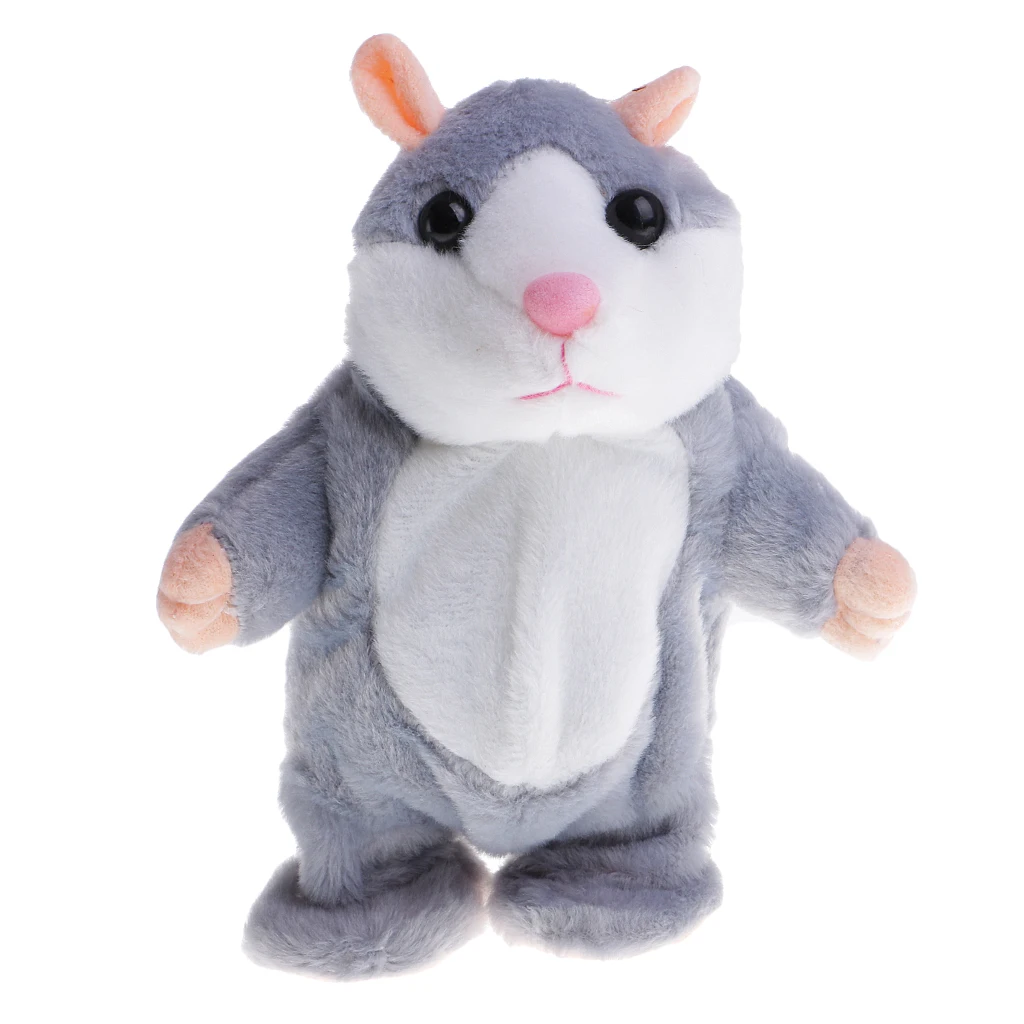 Talking Walking Hamster Mouse Pet Plush Toy Sound Mimic Recorder