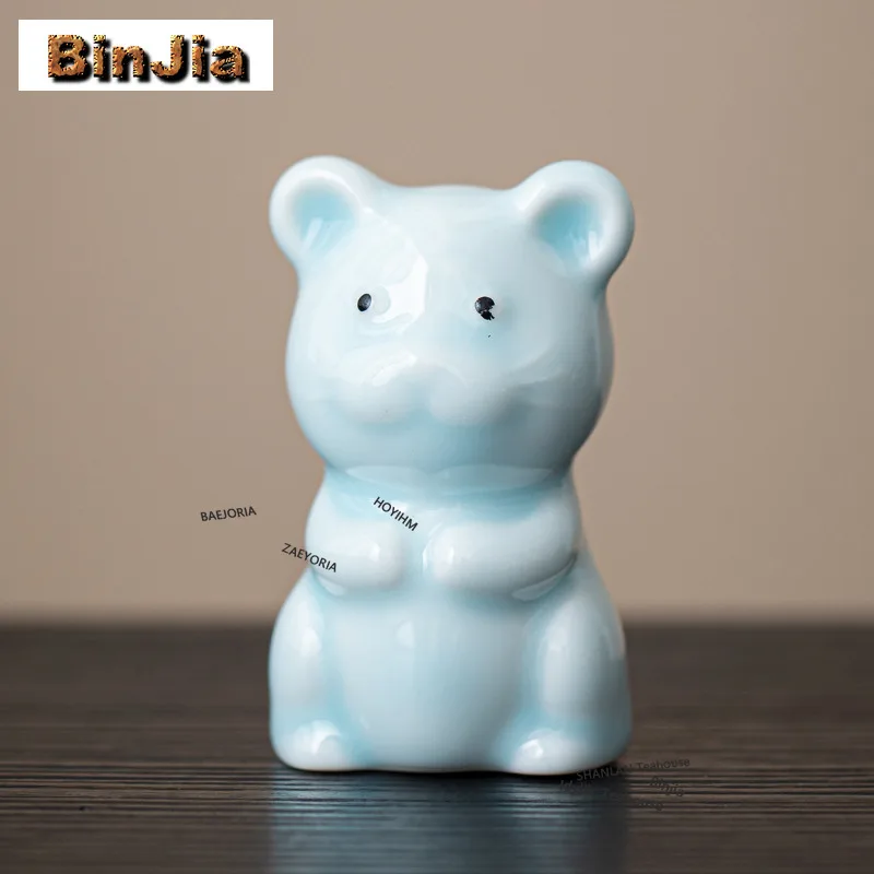 BAEJORIA Twelve Zodiac Animal Qingbai Porcelain Tea Pet Creative Tea Spirit Tea Figurine Play Toys Tea Statue Ornaments Craft