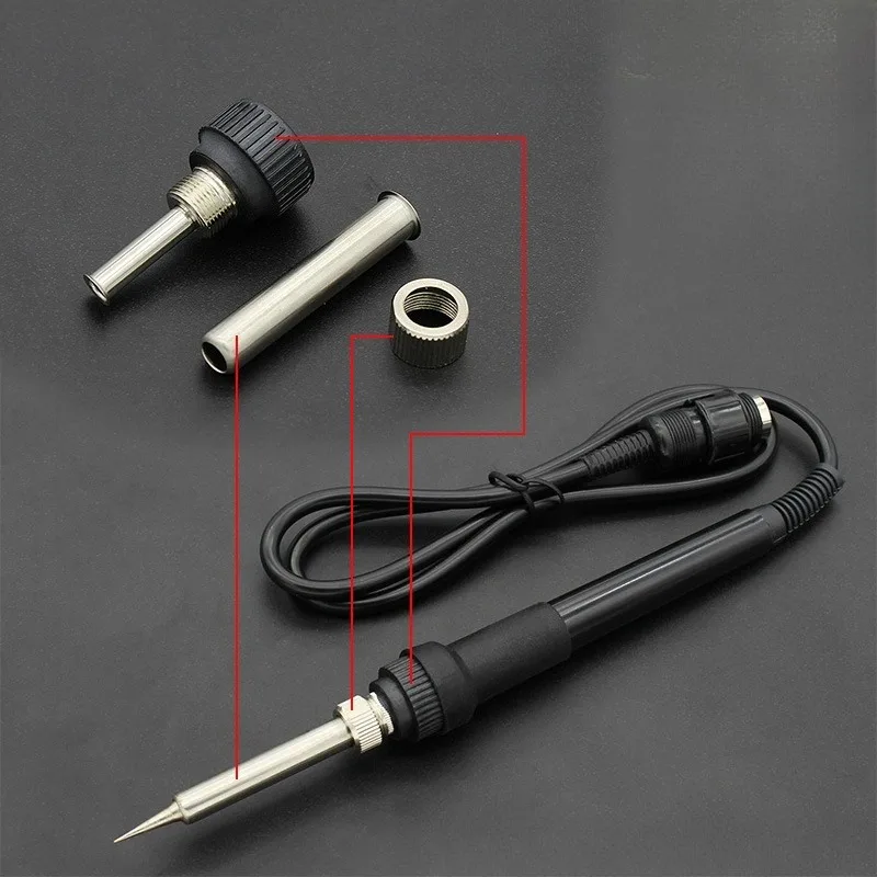 3-Piece Handle Accessory Set for 936 Soldering Iron, 900M Bakelite Sleeve & Connector