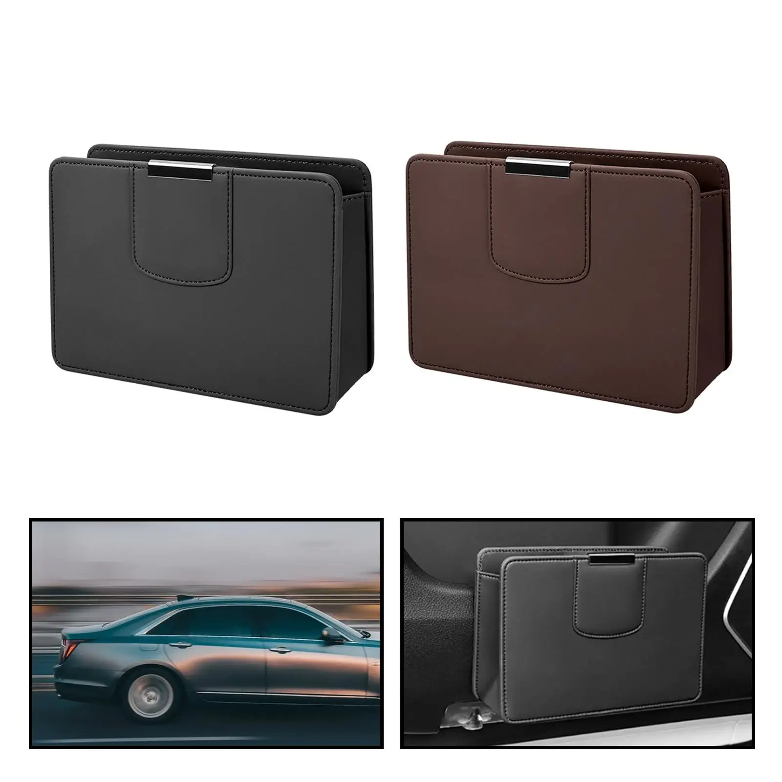 Car Door Side Storage Box Car Rubbish Bin Easily Install Car Trash Can