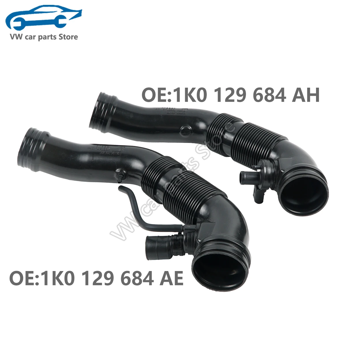 1K0129684AE 1K0129684AH Engine Air Intake Hose Air Filter Pipe Tube Fit For VW Caddy III Golf Mk5 Variant Jetta 1K0 129 684 AE