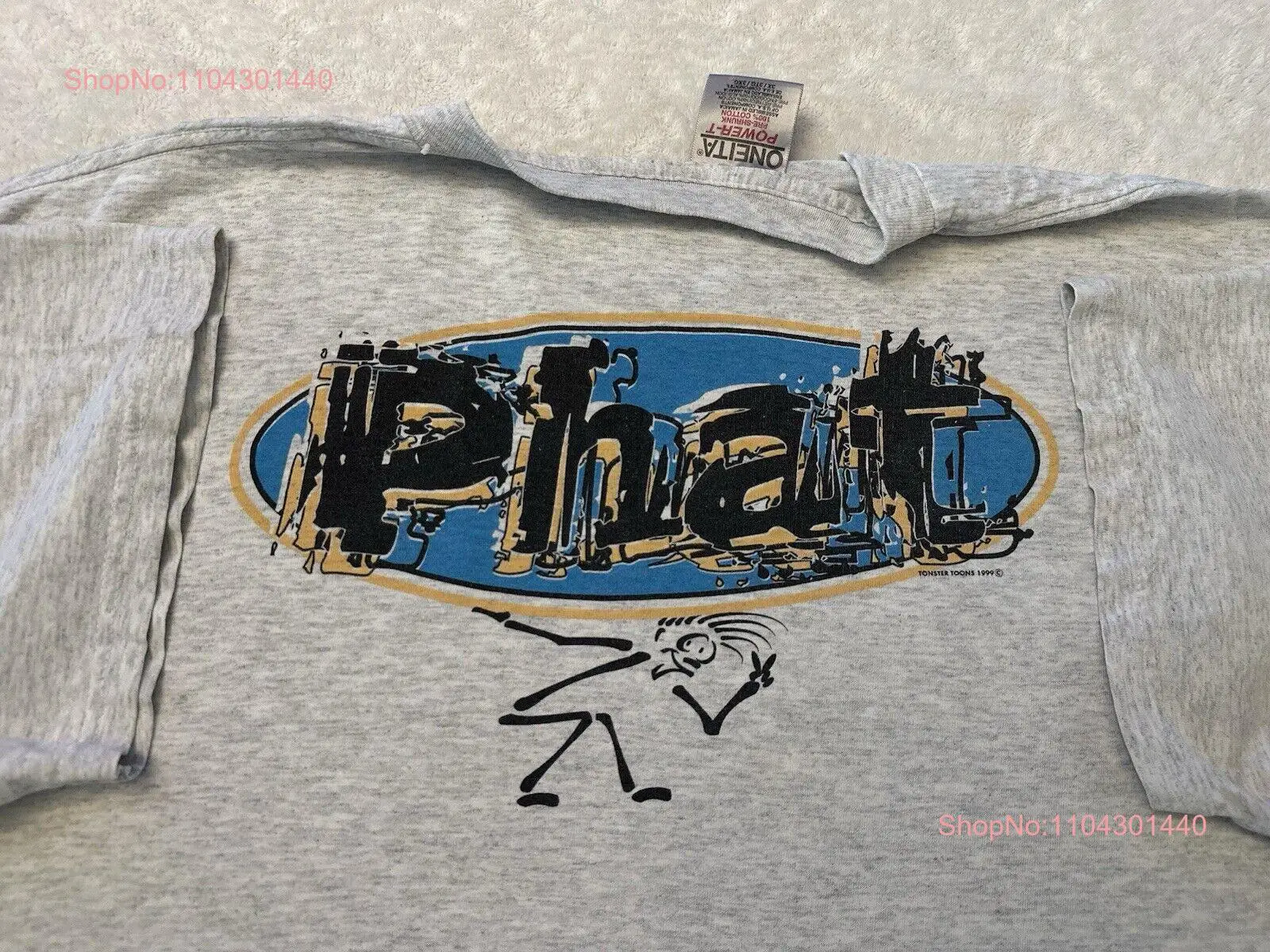 Vintage 1990s Phat Graffiti Street Art Streetwear Ekin T Shirt XXL XXXL long or short sleeves