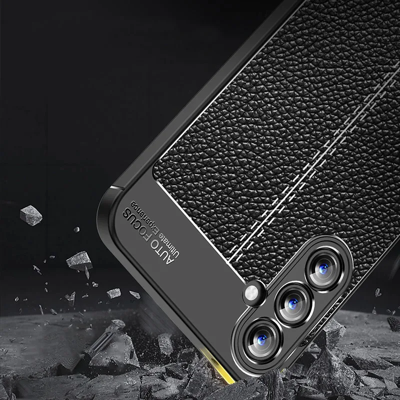 For Samsung Galaxy A55 Case Samsung Galaxy A54 A55 5G Case Luxury Original TPU Shockproof PU Leather Silicone Cover Samsung A55
