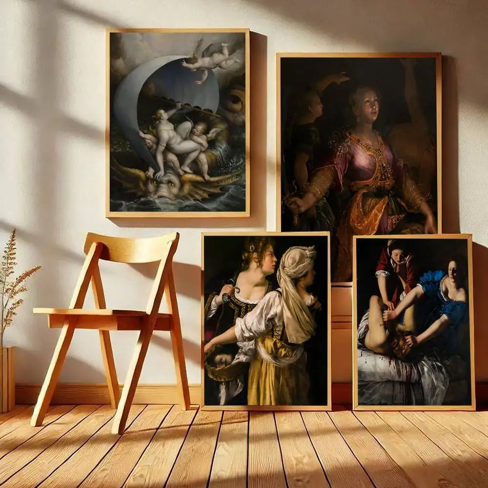 Renaissance Italian Baroque Vintage Feminist Poster Art With Prints Home Bedroom Living Room Decoration Gift