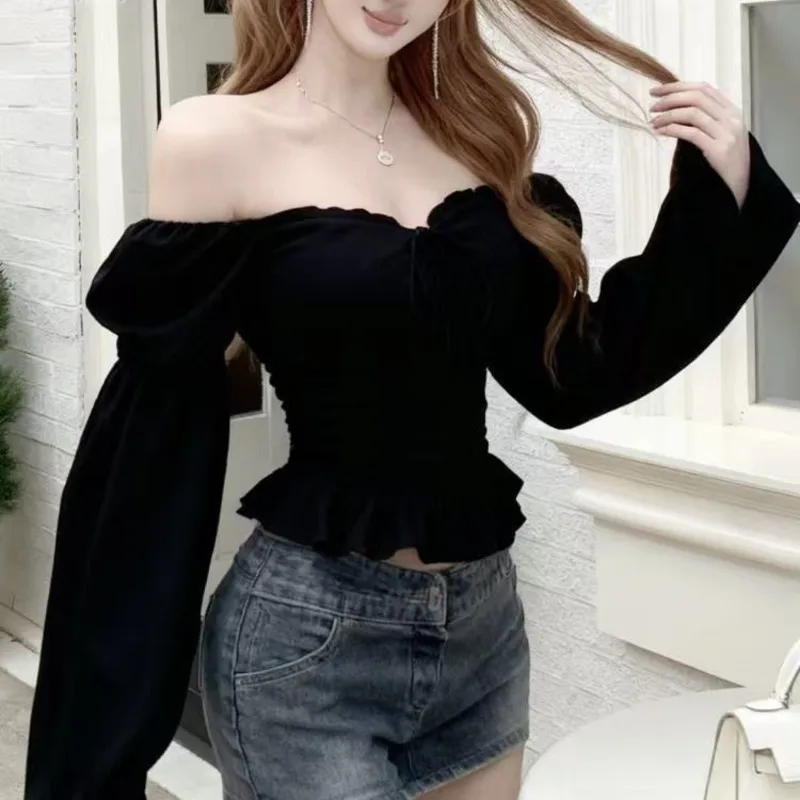 ​ ​ بلوزة نسائية شيفون بأكمام جرس مع حواف مكشكشة وربطة أمامية - قطع علوية بوهيمية من Fairycore لليلة التاريخ، ملابس ضيوف الزفاف