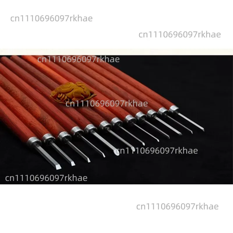 hand core carving knives, DIY Tools olive core walnut wood carving chisel with HSS blades