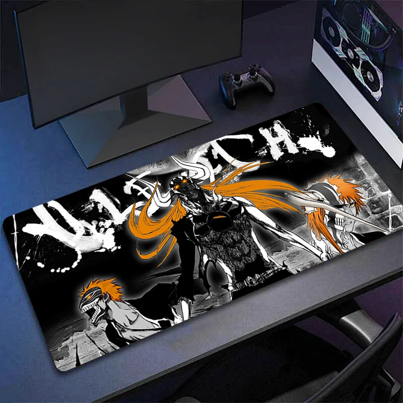 Gamer Desk Mat B-bleach XXL Mousepads Pc Gift Mouse Pad Office Desk Pads Large Mousepad Non-slip 90x40 Mouse Mats For Computer
