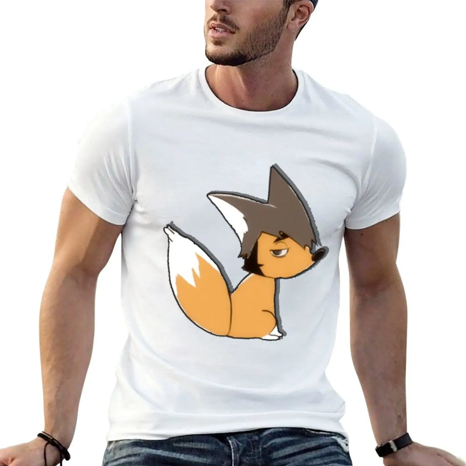 

Osamu Miya wolfie T-Shirt t shirts for man pack cotton t shirt man cotton T-Shirt
