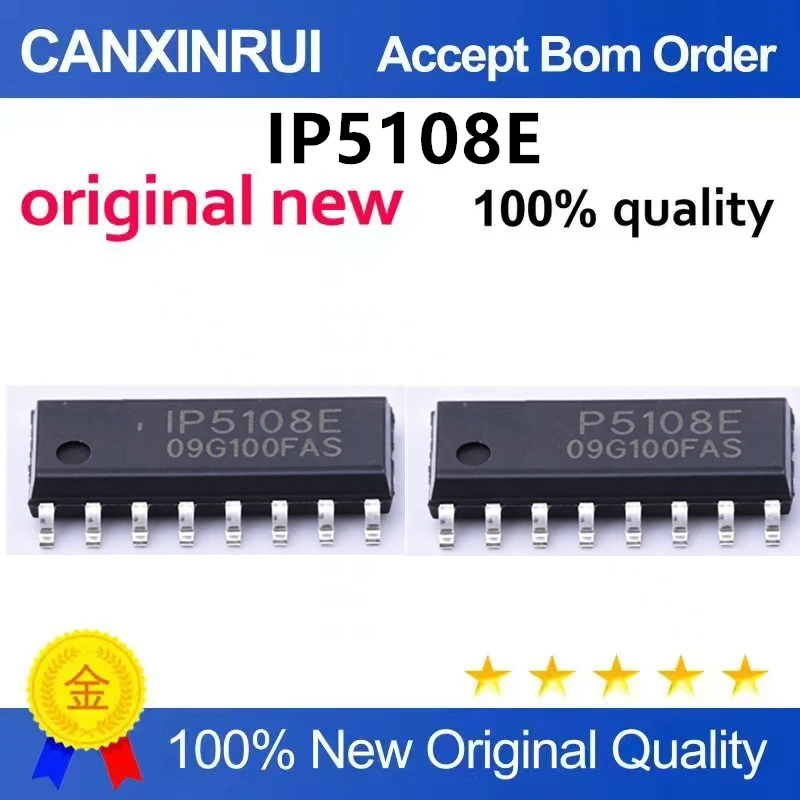 （5pcs-10pcs）Brand new original IP5108E SOP-16 mobile power charging dedicated chip with 2.5A capacity