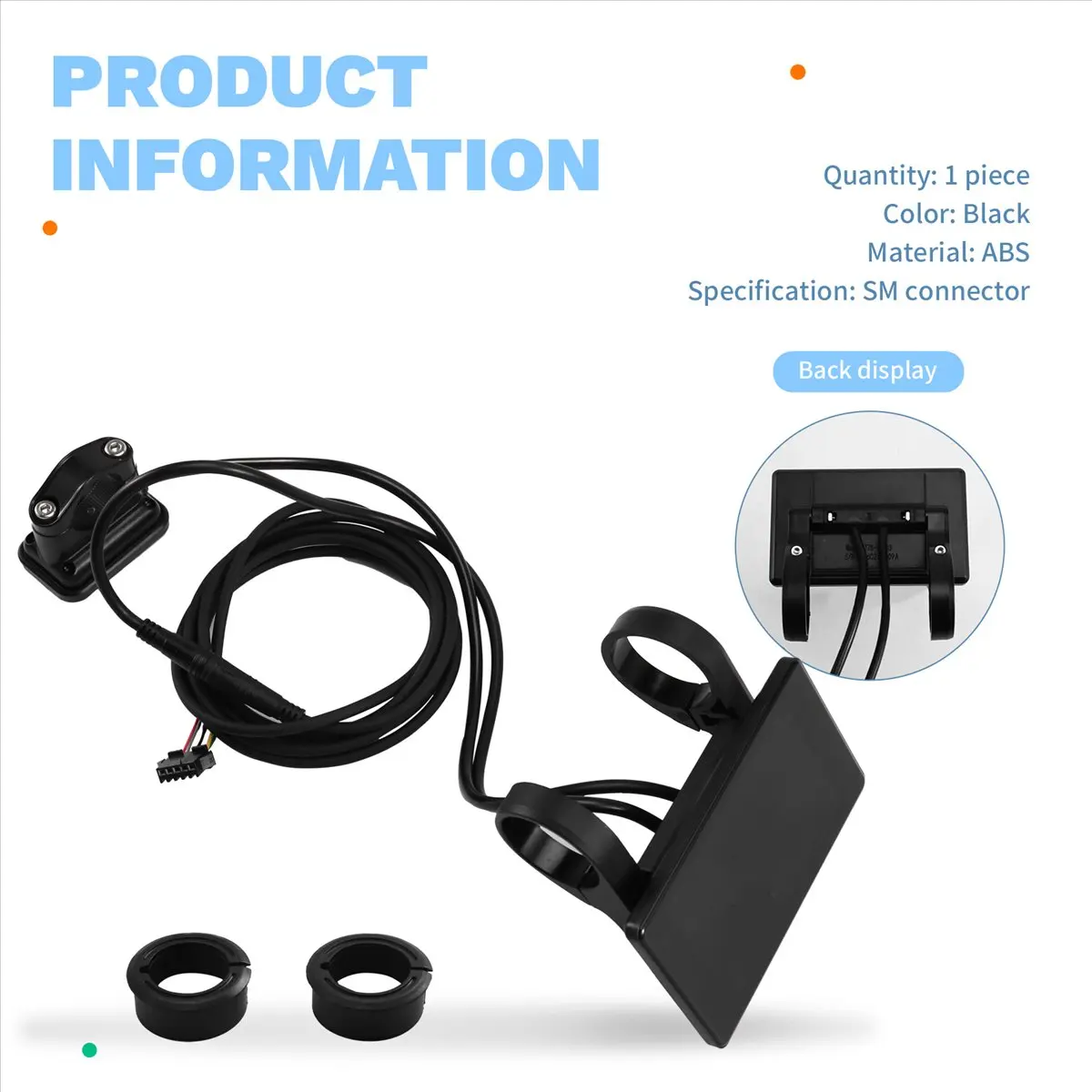 

A61P Electric Bicycle Instrument, T7S LCD Display, E-Bike 5Pin Display Electric Bike Ebike Accessories SM Connector