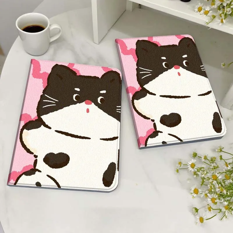 

Забавный чехол с милым кошачьим рисунком для Honor MagicPad MatePad M5 8 9 2 3 10 12 X V7 V8 X8 X9 V9 GT X9a GT2 S Air Pro Tablet