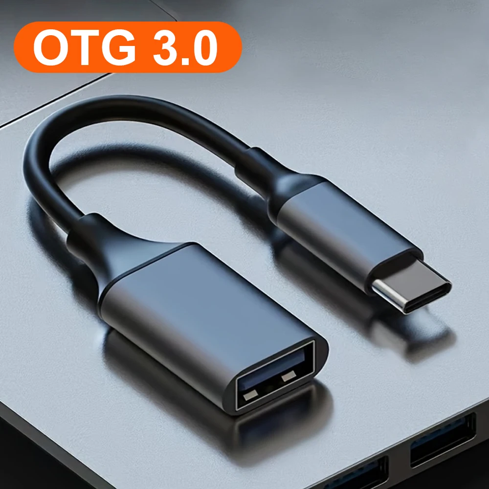USB C OTG Adapter, Type C Male to USB3.0 Female Converter USB to Type C Adapter with Functionality for Smartphones and Tablets