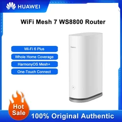 Huawei WiFi Mesh 7 Router AX6600 Whole Home Coverage Bandwidth Signal Repeater One-Touch Connect HarmonyOS Mesh Wi-Fi Amplifier