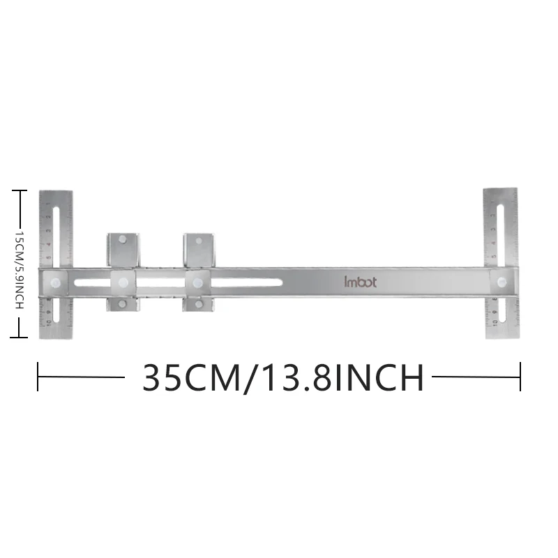 IMBOT woodworking tools wardrobe hanger rod installation location ruler auxiliary hanger rod flange seat installation