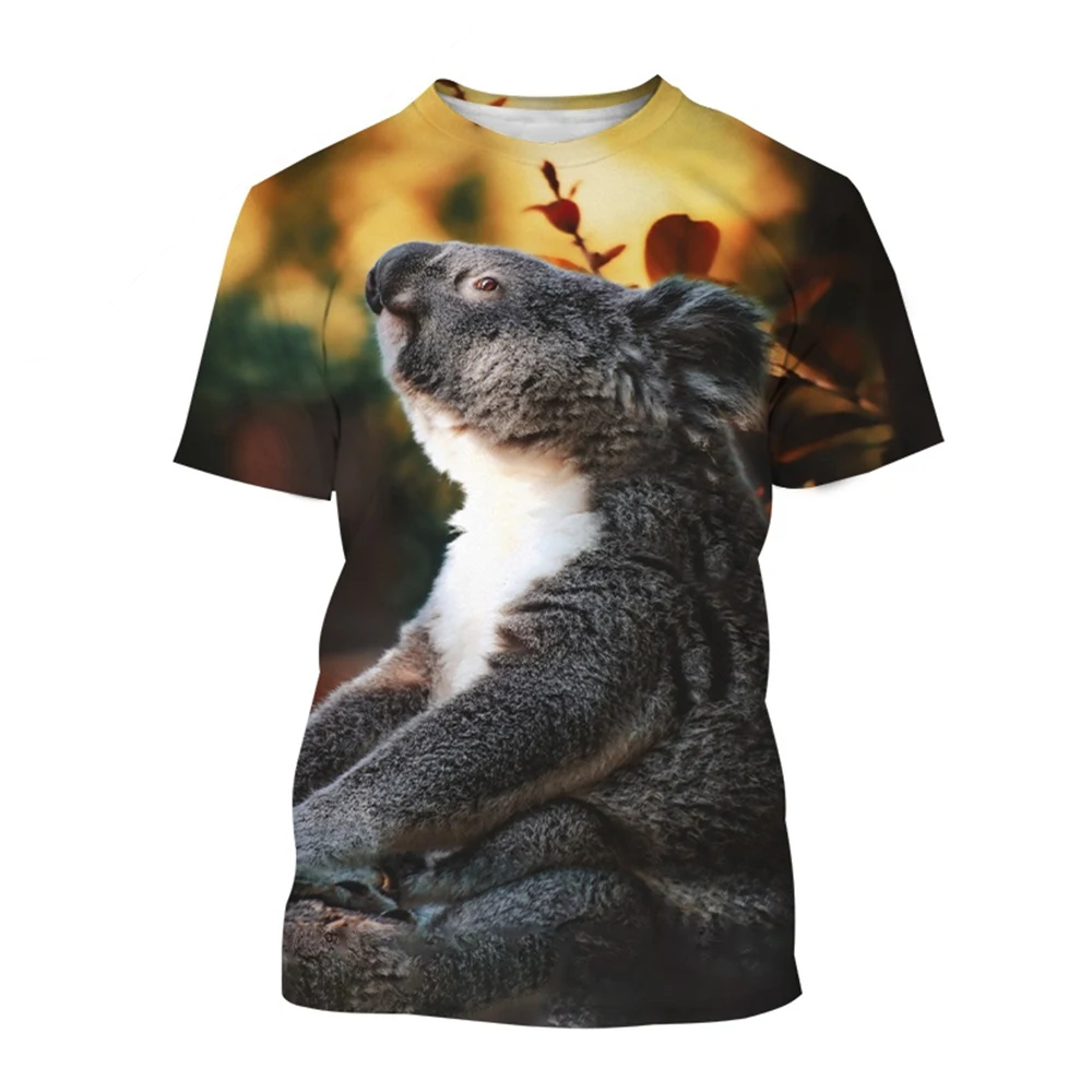 تي شيرت مطبوع ثلاثي الأبعاد بنمط حيوان لطيف ، مرح وإبداع ، موضة ، صيف ، تخفيضات خاصة