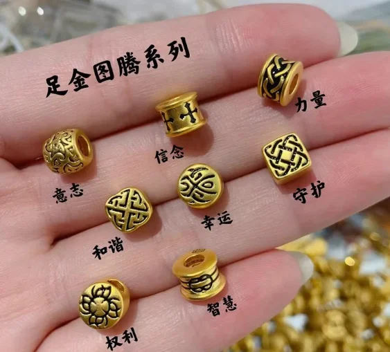 24k pure gold charms diy handstrings