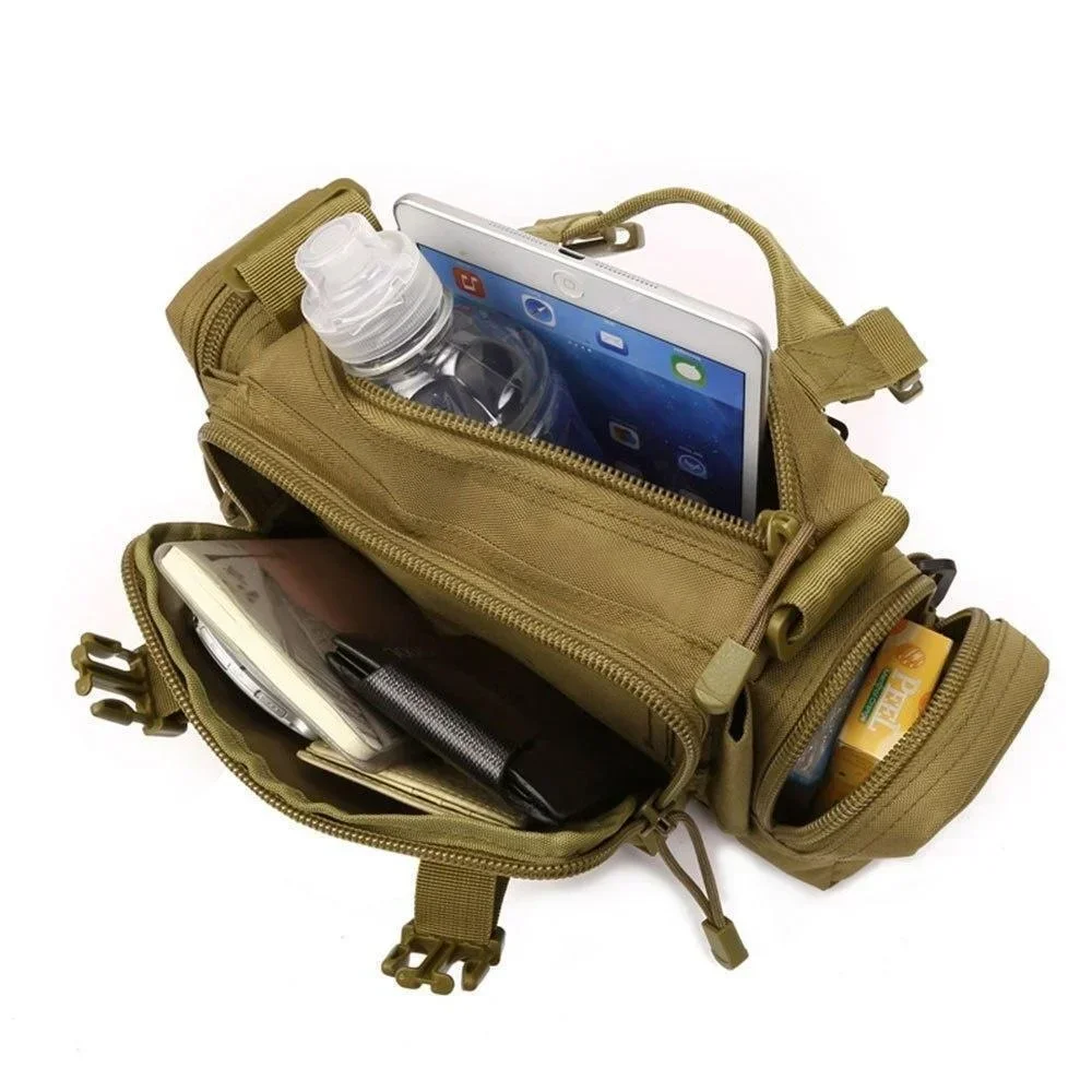 Outdoor Tactical Backpack Hunting Waist Pack Chest Bag Camping Hiking Cycling Hip Belt Sling Pouch EDC Camera Handlebar Tool Bag