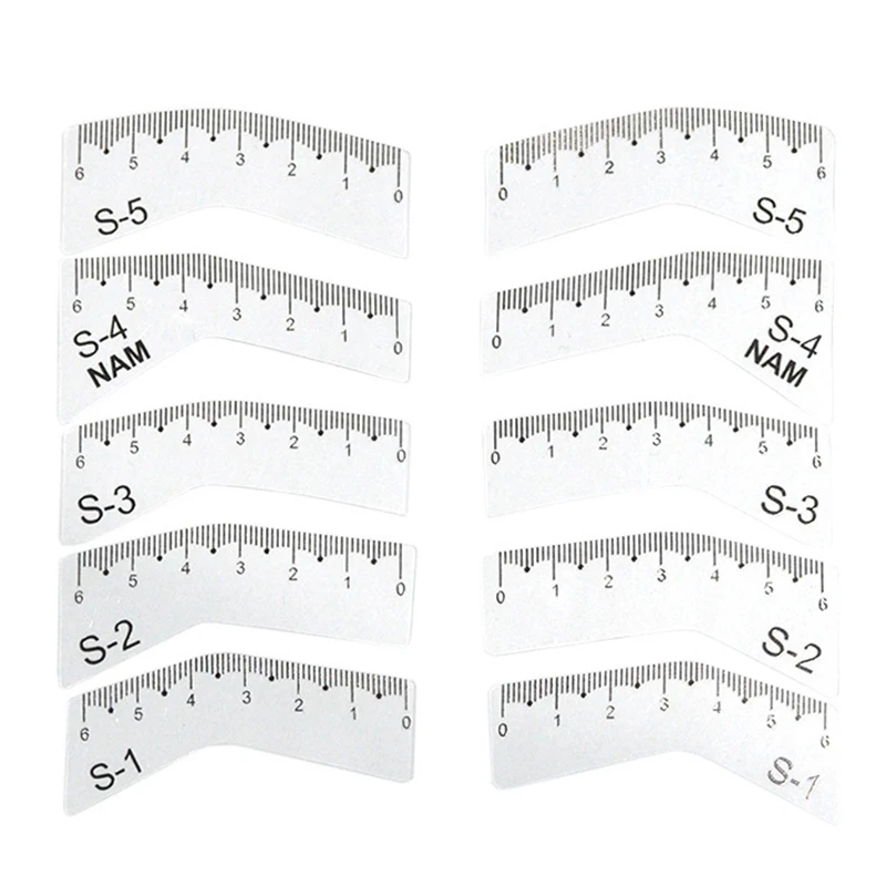 

5 Pairs Reusable DIY Eyebrow Stencil Set Women Eye Brow Drawing Guide Styling Shaping Grooming Tool