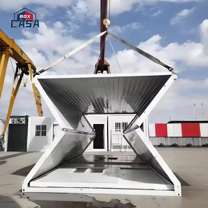 Folding 20ft Mobile Container House for Steel Sandwich Panel for Construction Site/Office
