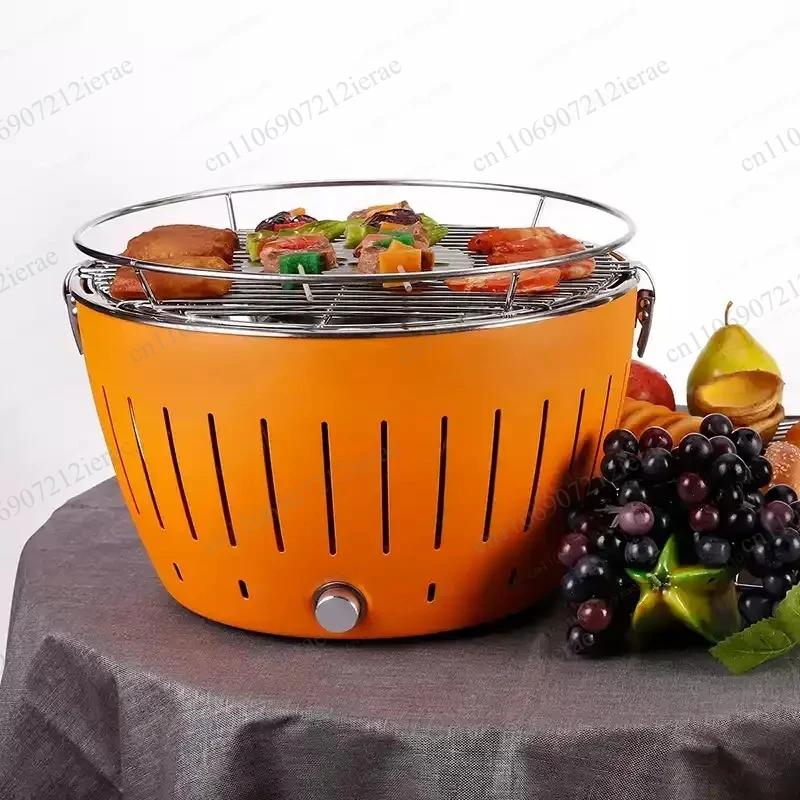 Smokeless Charcoal BBQ Grill Stove Household Outdoor Villa Portable Barbecue Cooking Equipment For Backyard Camping