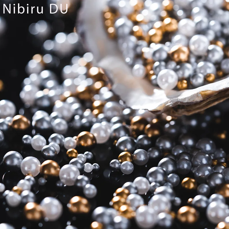 

Mix Round Colorful Pearls Beads 3D Nail Art Charms Macaroon Nail Jewelry Manicure Craft Pearl Rhinestones Accessories Decoration