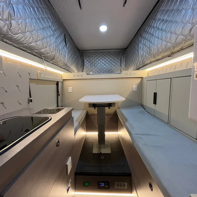 Hot Selling Soft Shell Aluminum Alloy Truck Camper With Sunshade for Ranger Raptor Pickup Truck Camping