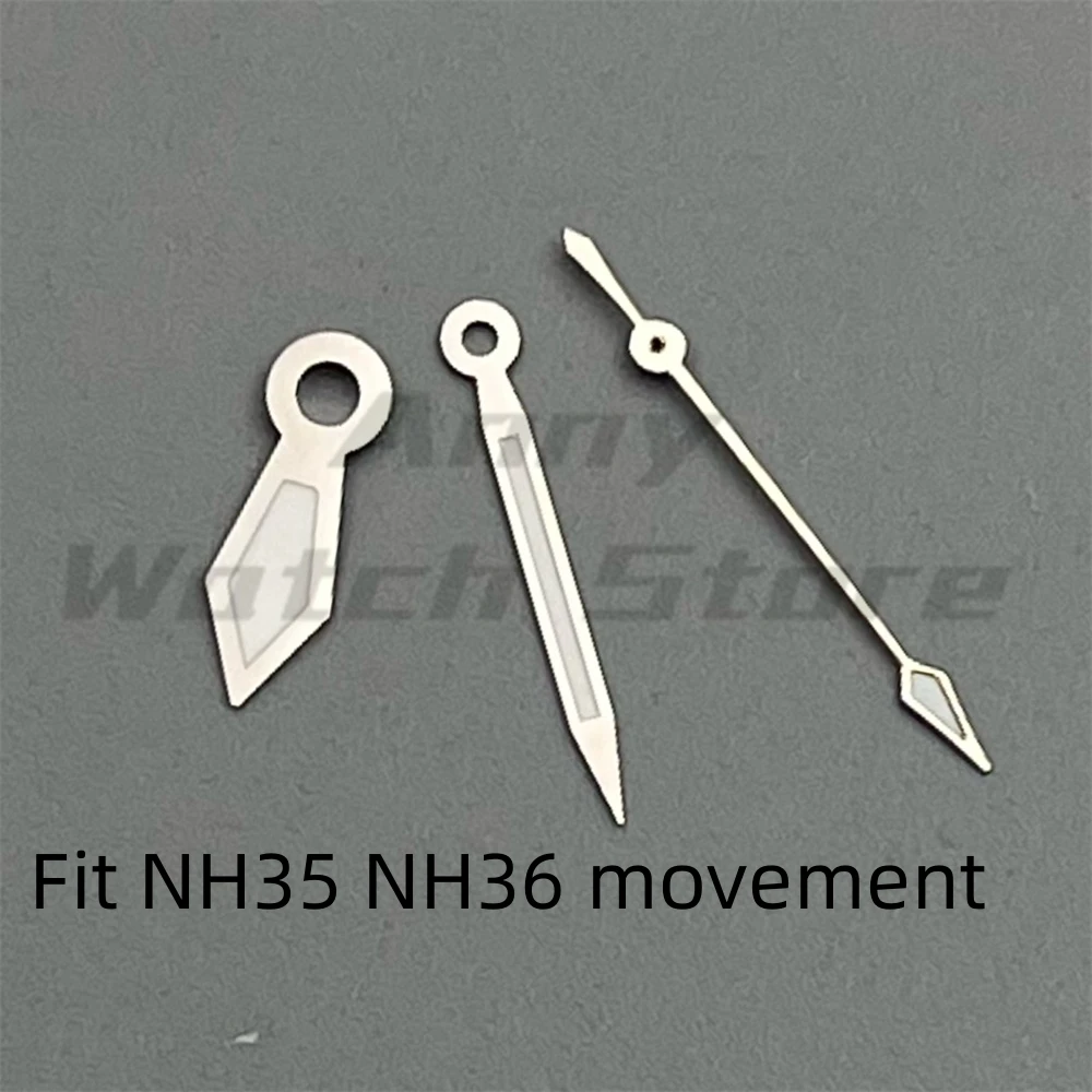 Silver Black Yellow Red Watch Hands Luminous Fit NH35 NH36 ETA 2824 2836 Miyota8215 8205 821AMingzhu DG2813 3804 PT5000 Movement image 3