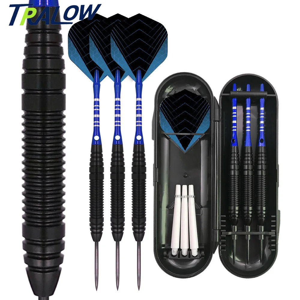 

TRALOW﻿ Steel Tip Darts 3 Pack 23 Grams Professional Darts Metal Tip Set with Aluminum alloy Shafts for Gatherings,Competitions