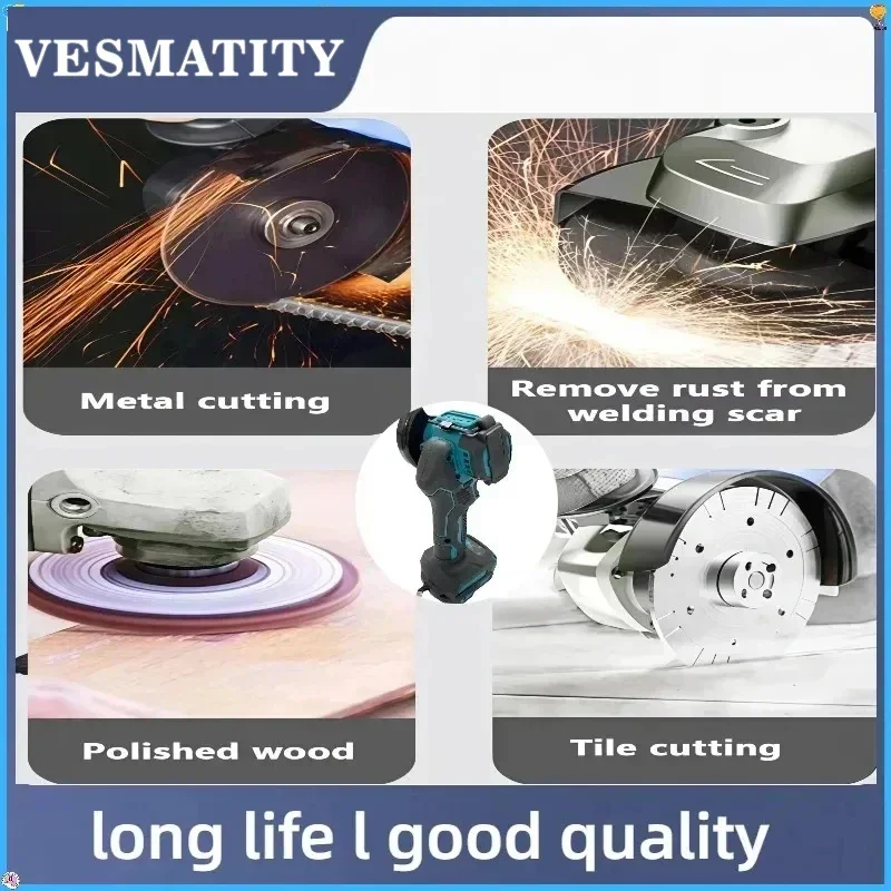 Vesmatity Angle Grinder 3 Inch 18V 20V 20000RPM Brushless Cut Off Tool Metal Stone Tile Efficient Max Pro Unit Plus