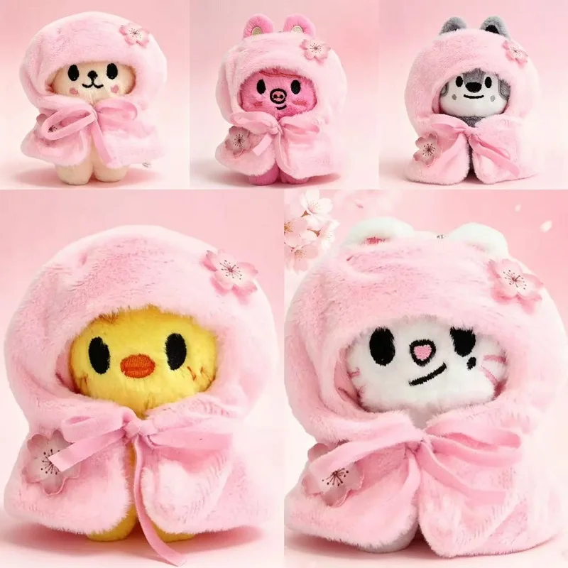 Popular New Product Stray Kids 10cm Plush Doll Cloak Baby Pendant Keychain SKZ Suitable as Christmas and Birthday Gift