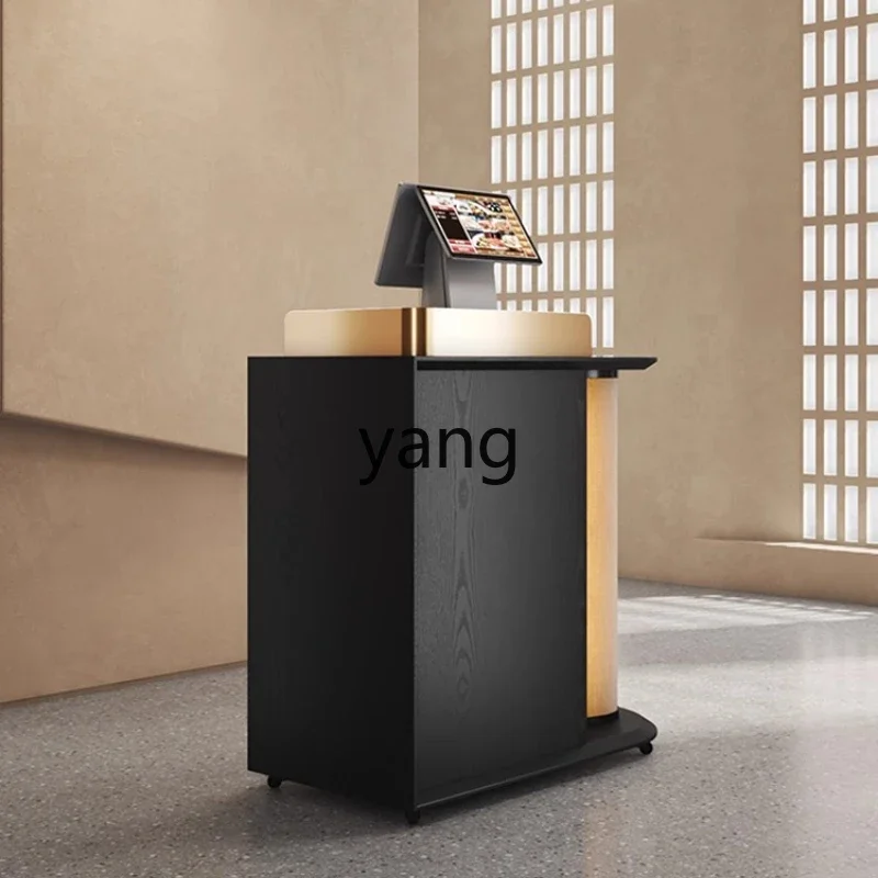 

LH New Chinese Style Restaurant Reception Desk Small Consultation Desk Shop Cashier Desk