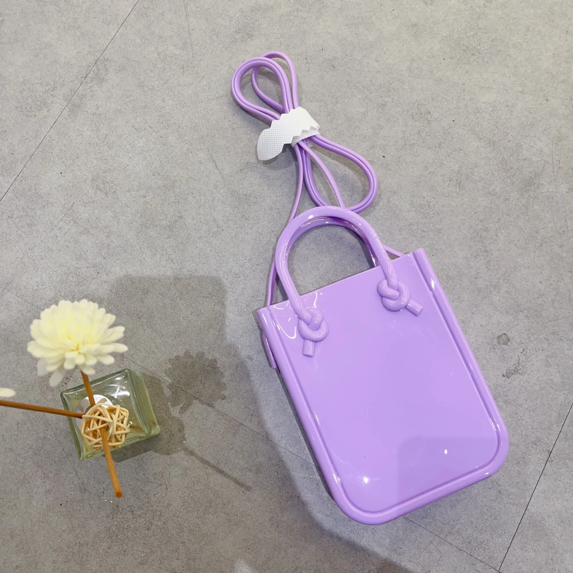 2024 New PVC Jelly Candy Bag Ladies Handbag Fashion Shopping Tote Women\'s Purse Casual Trendy Bags for Girls Mobile Phone Bags