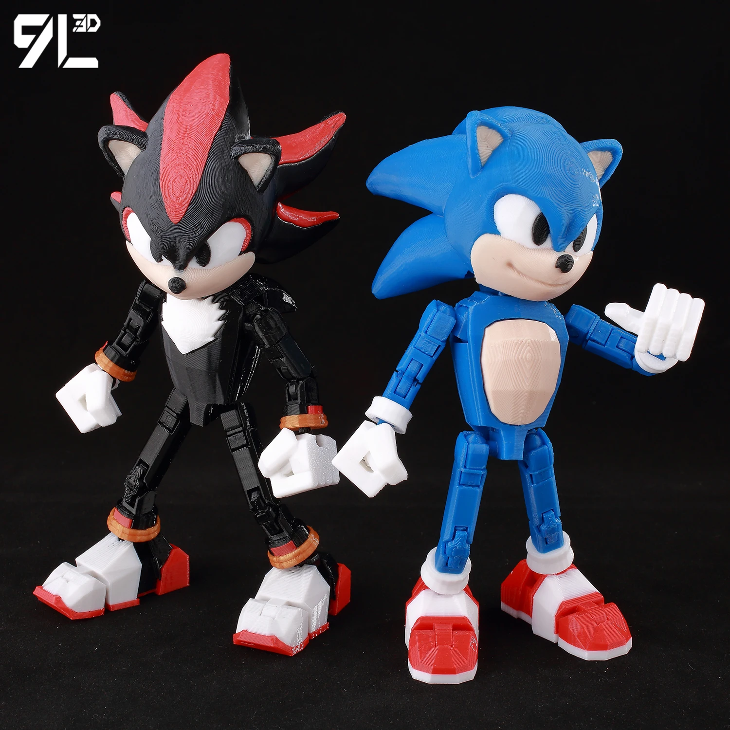 9L 3D Printed Anime Mecha Series-Sonic Shadow Shade Dummy 13 Titan