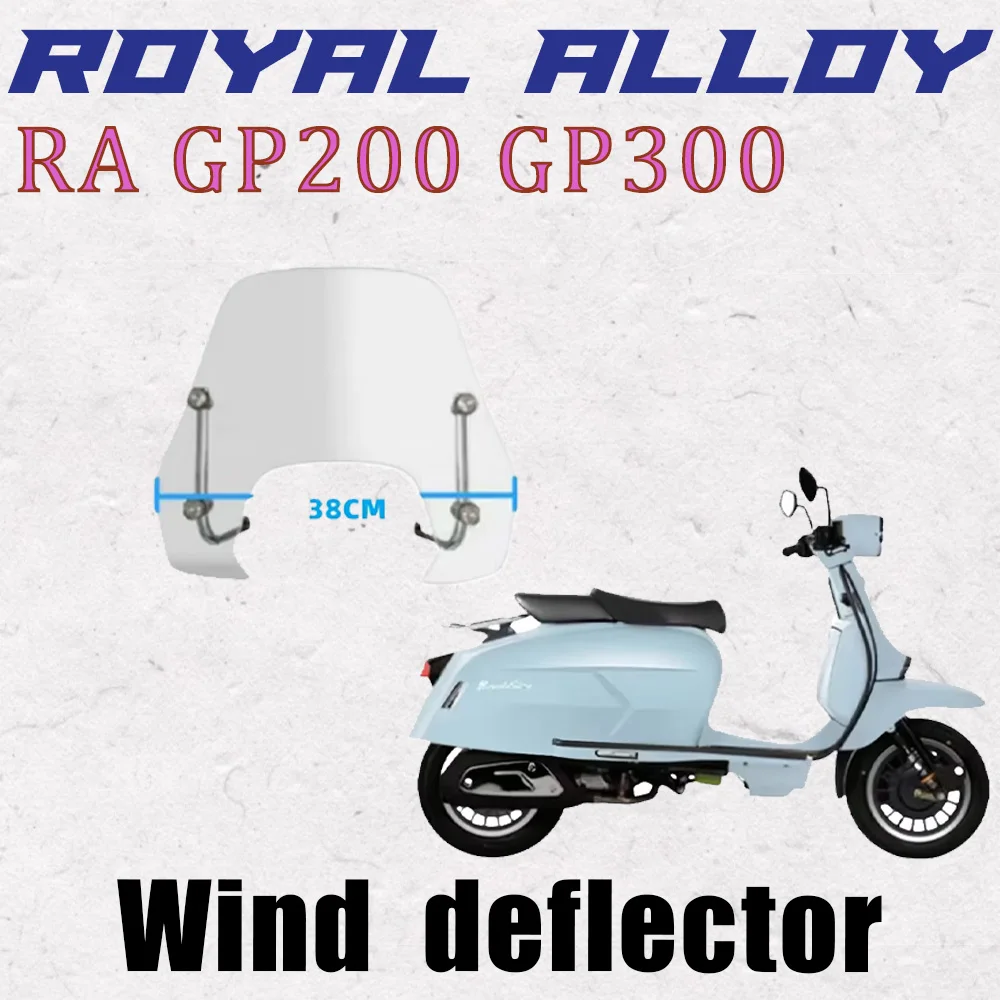

Motorcycle Accessories Windshield Windscreen Wind Shield Deflector For Royal Alloy RA GP200 GP300
