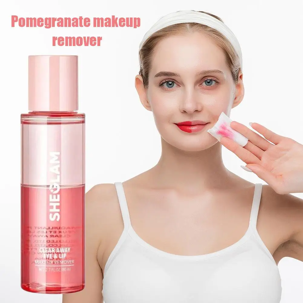 Granatapfel-Make-up-Entferner-Wasser für empfindliche Haut, reich an Granatapfel-Essenz, Tiefenreinigung, nährend, effizientes Make-up-Entfernen