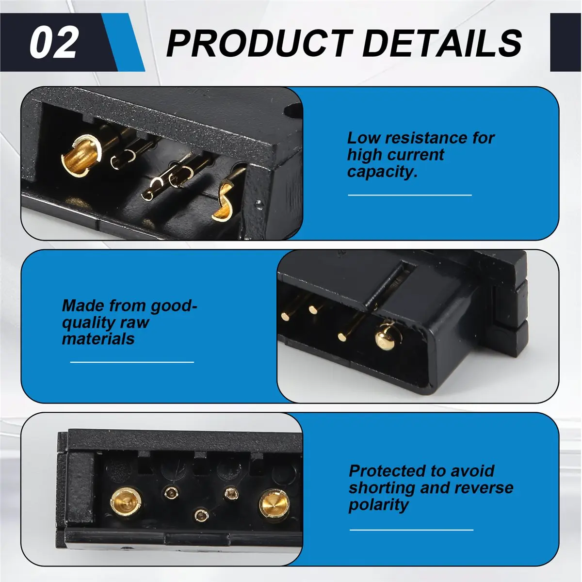 ABST 1Pair Lithium Battery Box Power Discharge Connector 5 Pins Male Plug and Female Plug,E-Bike Parts Power Plug for Hailong