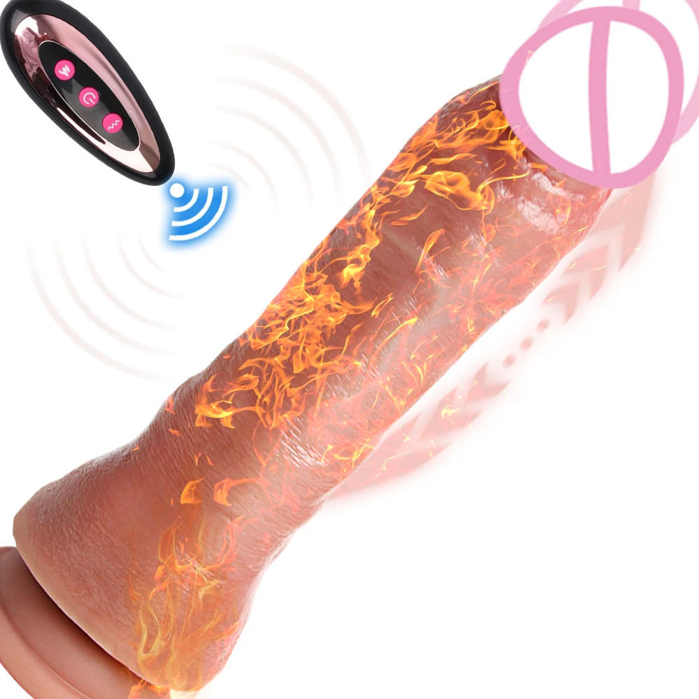 Realistic Dildo Thrusting Vibrator Sex Toys for Women Remote Control Silicone Dildo G-spot Clitoral Stimulator with 10 Vibration