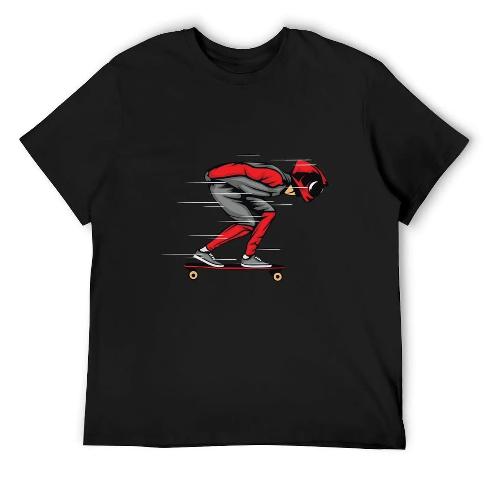 Longboard downhill race skateboard rider T-Shirt customs vintage anime shirt cheap stuff tee shirts for men