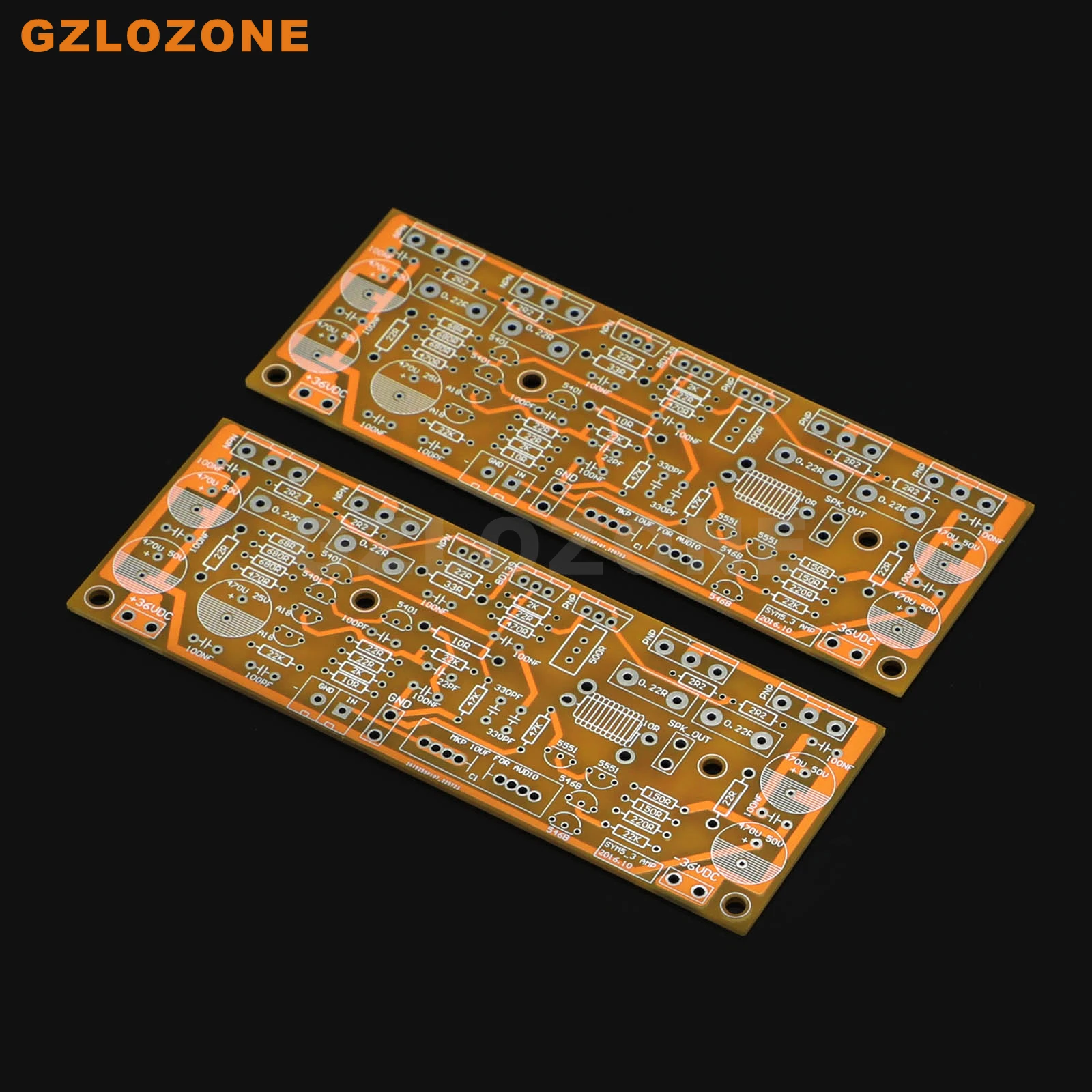 2 CH SYM5-3 High Bias Class AB Power Amplifier Bare PCB Base on Symasym5-3 Amplifier