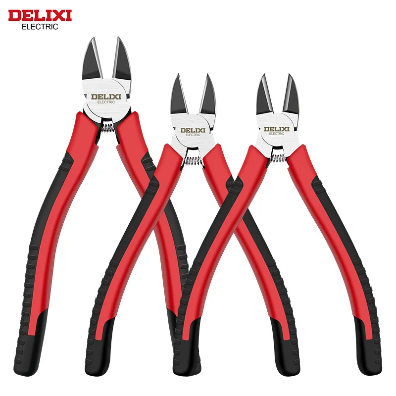 DELIXI ELECTRIC Nozzle Plier 50CRV ChromiumVanadiumSteel CNC PrecisionGrinding Superhard Blade,Cutting Plastic、Electronic Repair