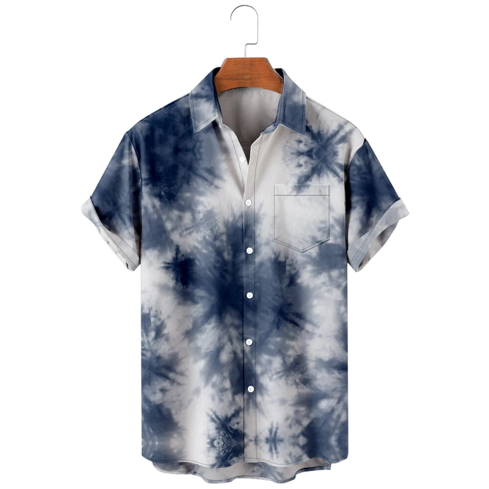 

Men's Hawaiian Shirt loose top 3D render print men's shirt fashion shirt men's T-shirt breathable summer short sleeve